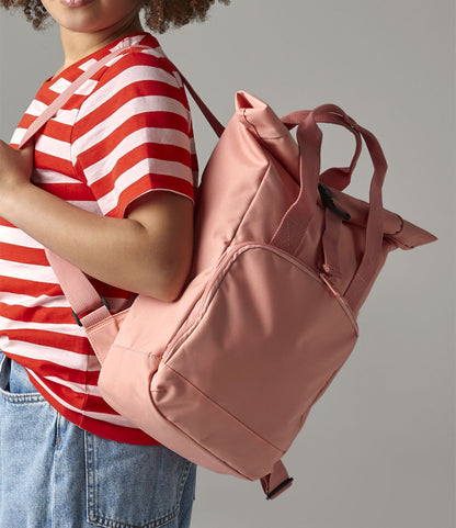 BagBase Recycled Mini Twin Handle Roll-Top Backpack