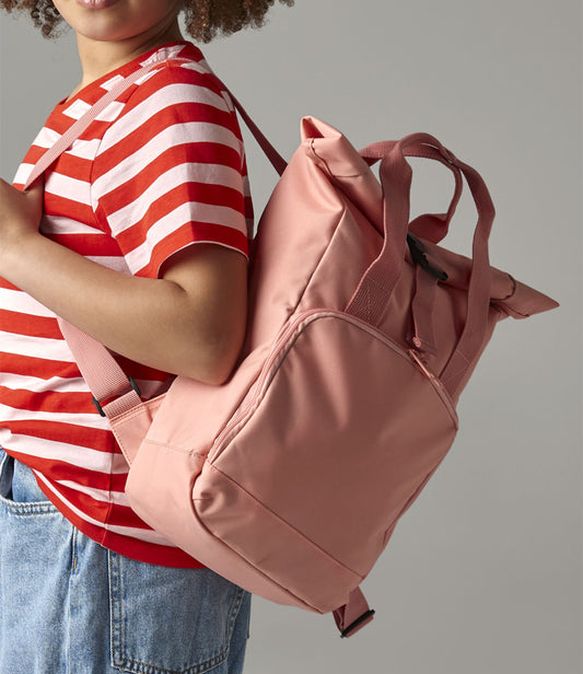 BagBase Recycled Mini Twin Handle Roll-Top Backpack