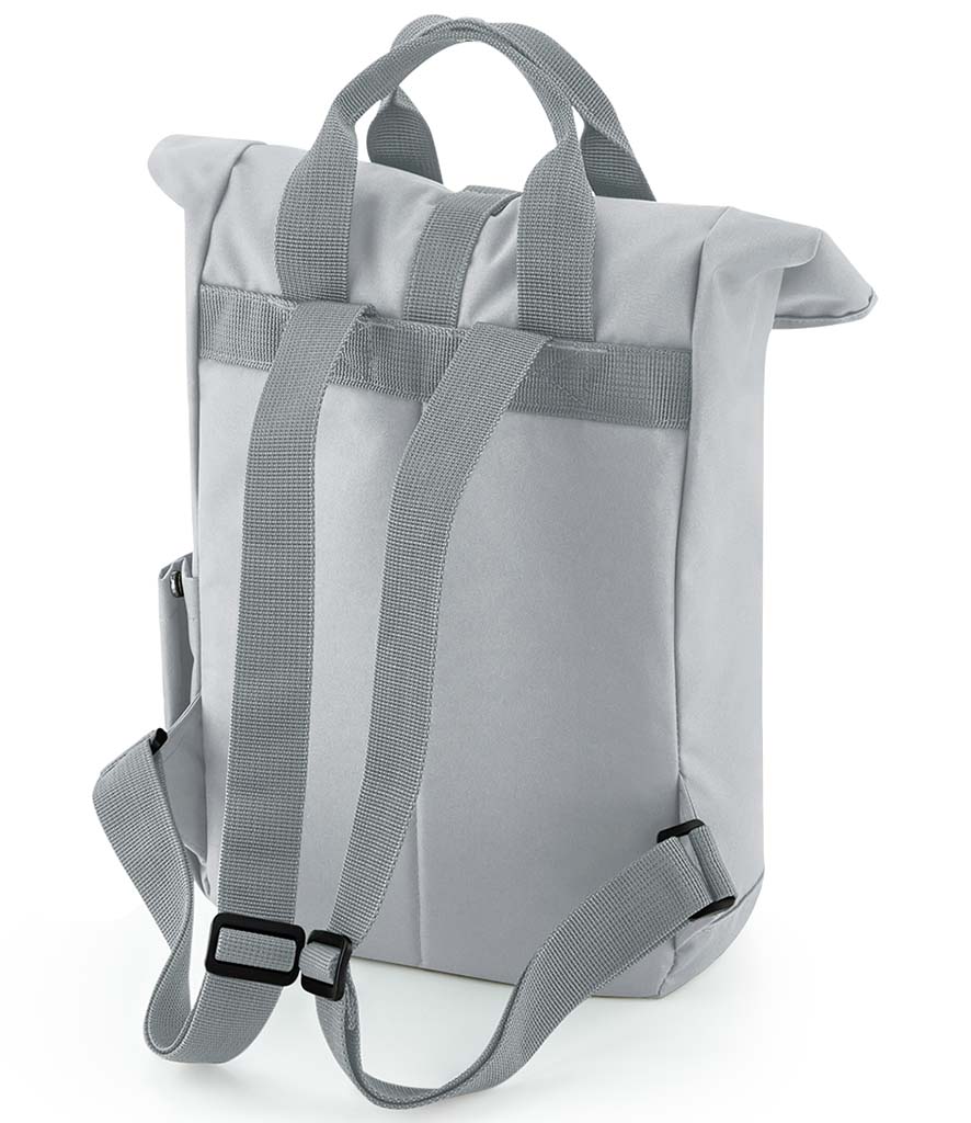 BagBase Recycled Mini Twin Handle Roll-Top Backpack