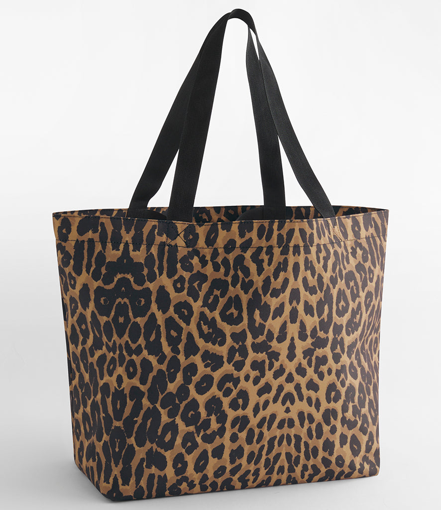 BagBase Leopard Print Carryall Tote Bag