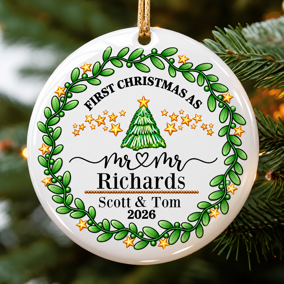 Christmas Baubles - First Christmas as....
