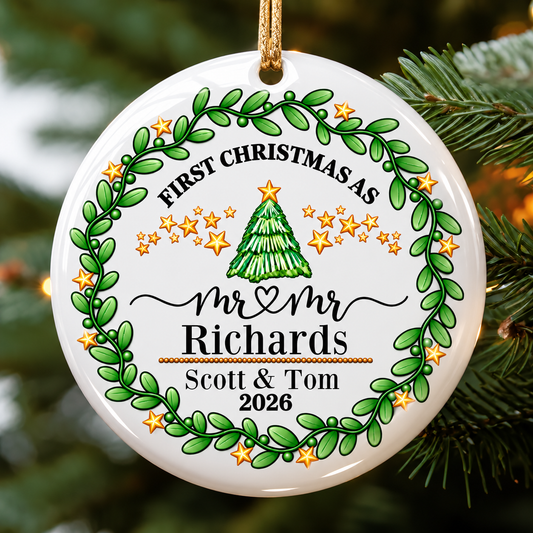 Christmas Baubles - First Christmas as....