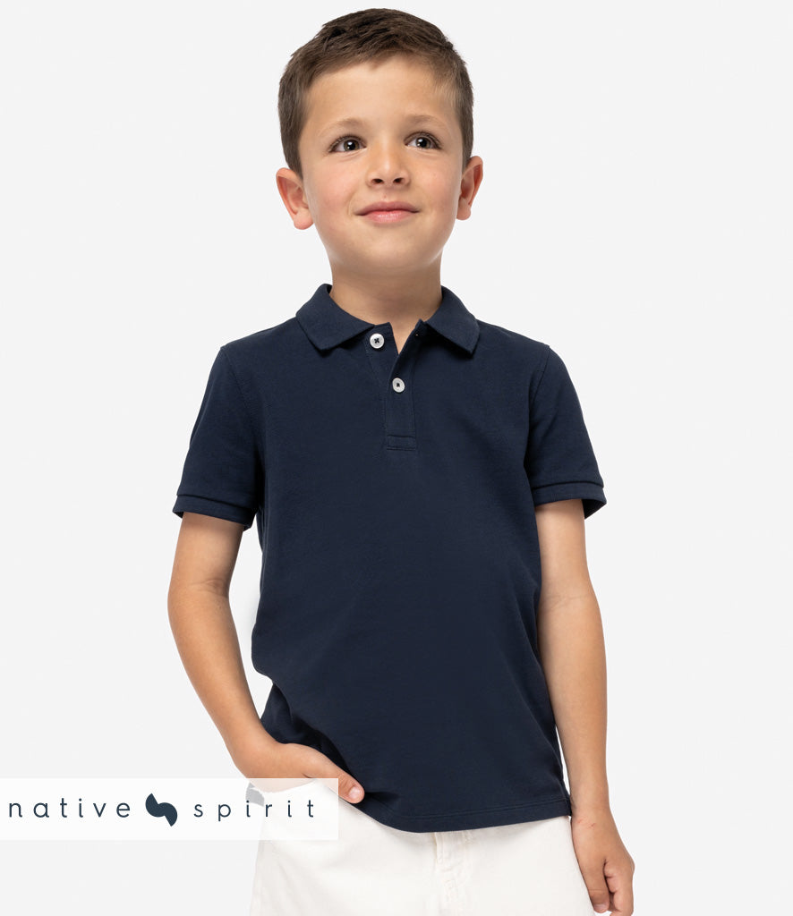 Native Spirit Kids Piqué Polo Shirt
