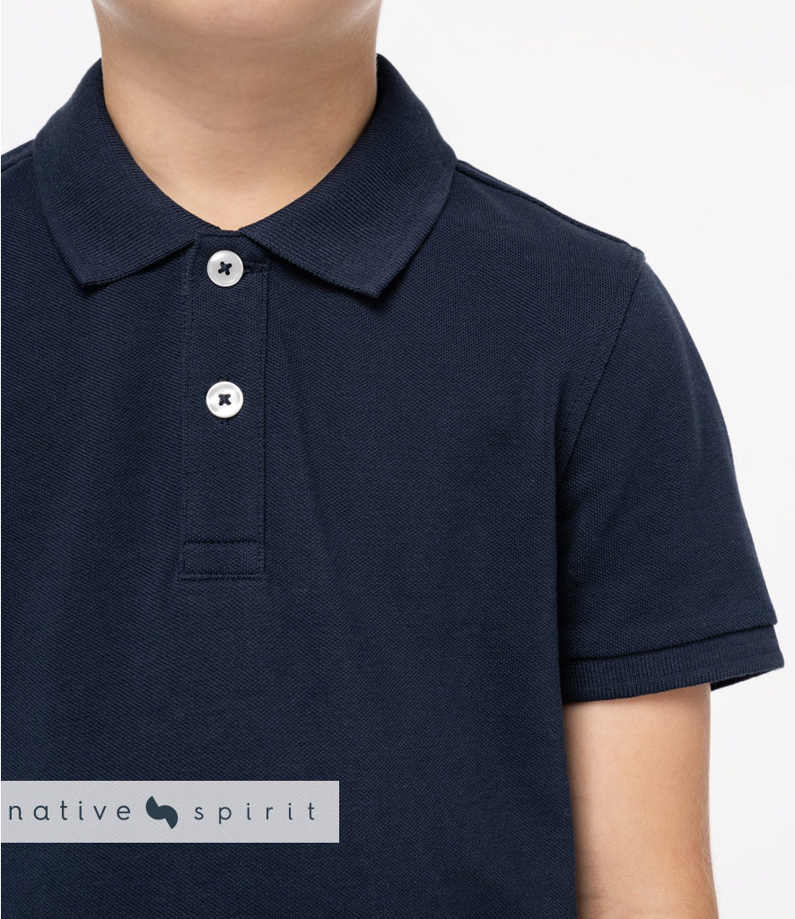 Native Spirit Kids Piqué Polo Shirt