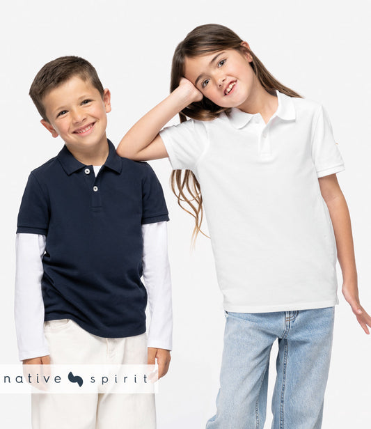 Native Spirit Kids Piqué Polo Shirt