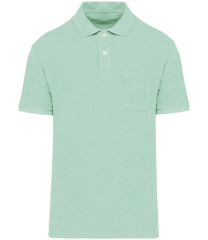 Native Spirit Terry Towel Polo Shirt