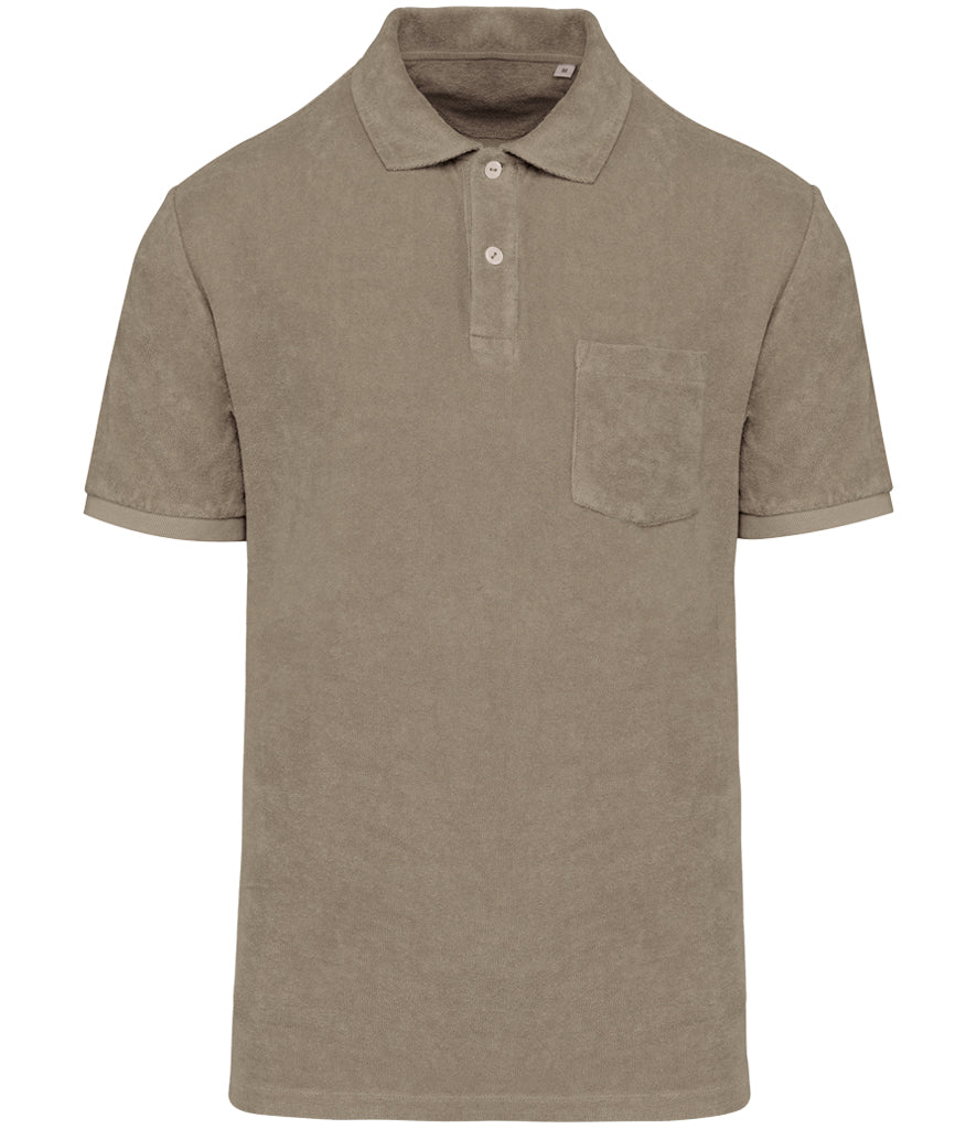 Native Spirit Terry Towel Polo Shirt