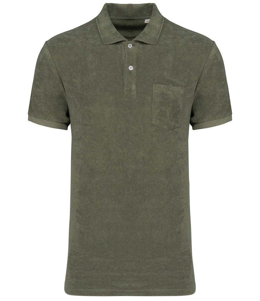 Native Spirit Terry Towel Polo Shirt