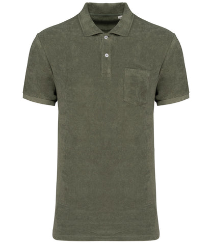 Native Spirit Terry Towel Polo Shirt