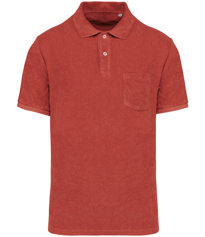 Native Spirit Terry Towel Polo Shirt