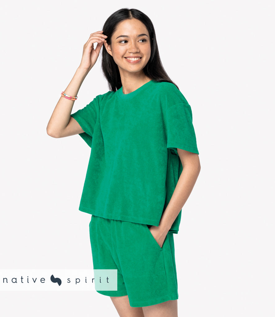 Native Spirit Ladies Terry Towel T-Shirt