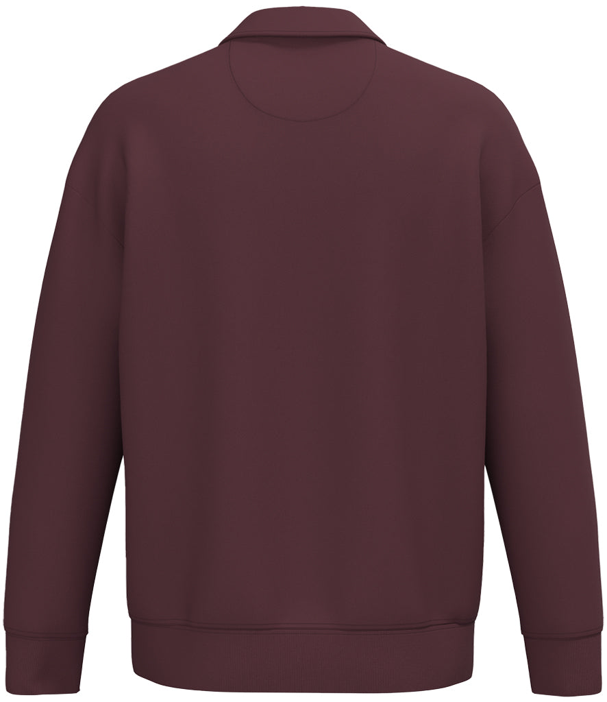 Native Spirit Unisex 1/4 Zip Sweatshirt with Polo Collar