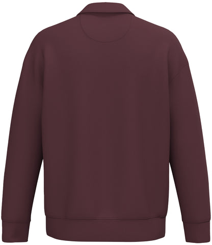 Native Spirit Unisex 1/4 Zip Sweatshirt with Polo Collar