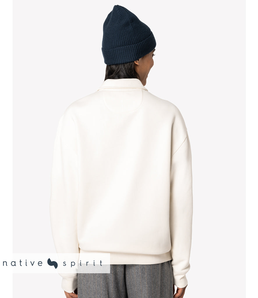 Native Spirit Unisex 1/4 Zip Sweatshirt with Polo Collar