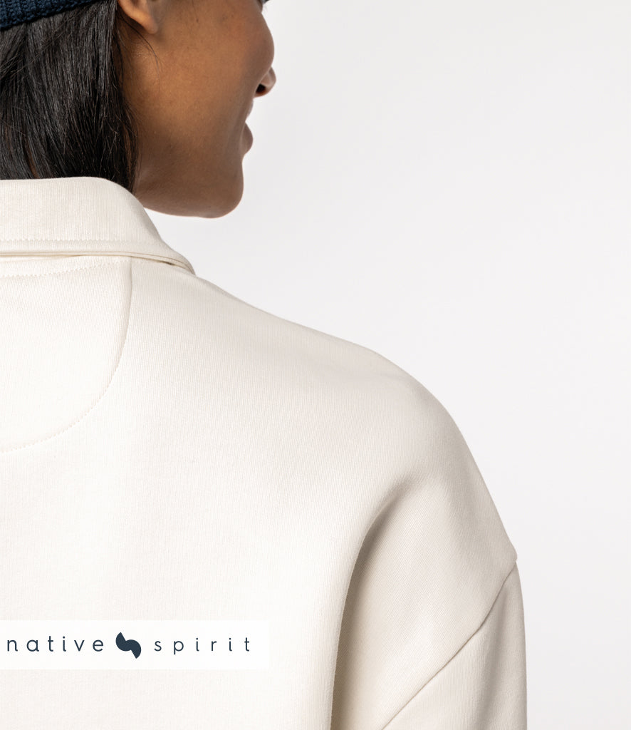 Native Spirit Unisex 1/4 Zip Sweatshirt with Polo Collar