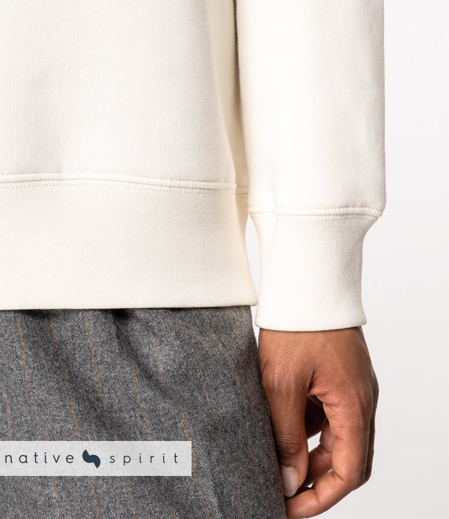 Native Spirit Unisex 1/4 Zip Sweatshirt with Polo Collar