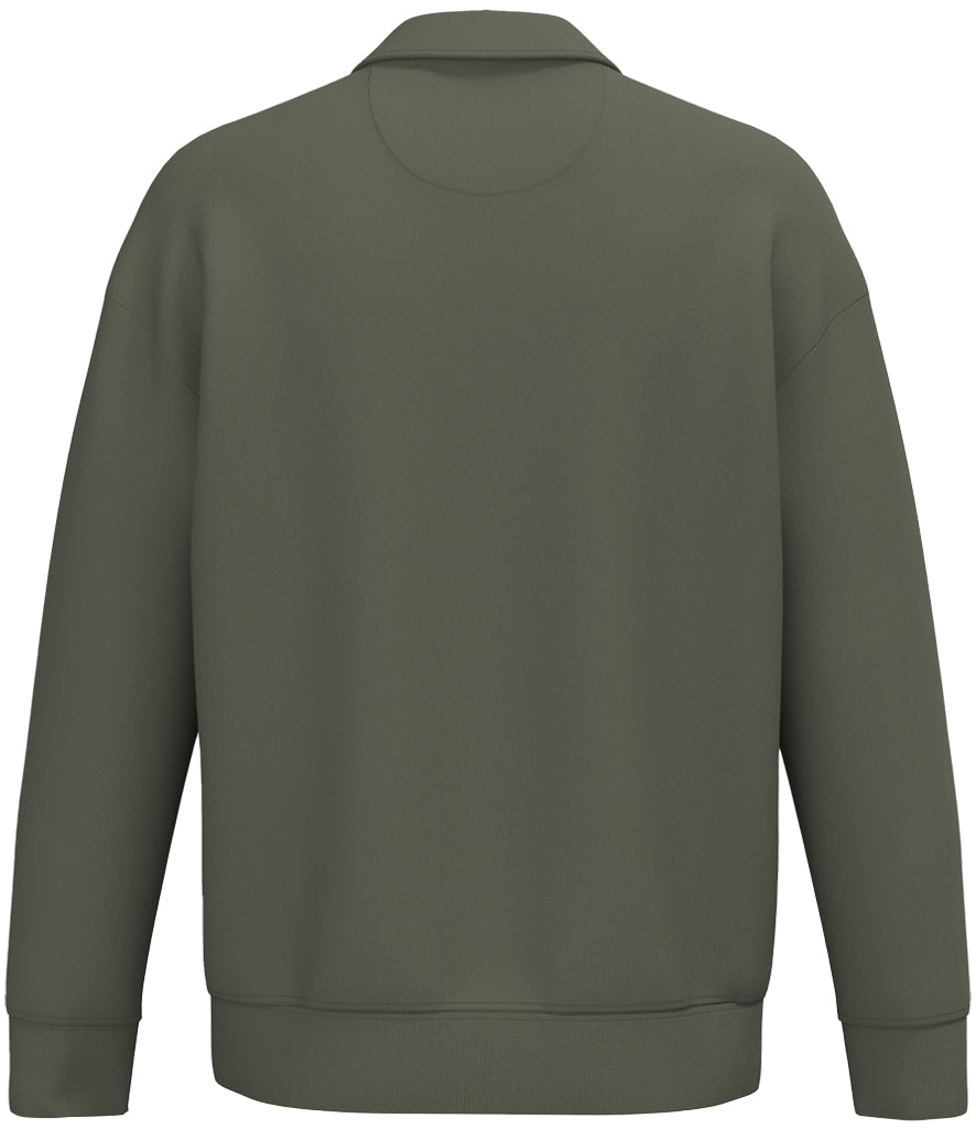 Native Spirit Unisex 1/4 Zip Sweatshirt with Polo Collar