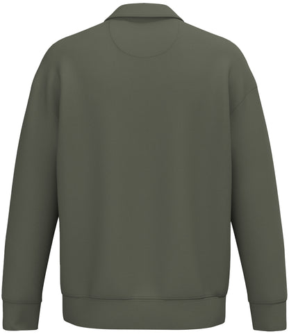 Native Spirit Unisex 1/4 Zip Sweatshirt with Polo Collar