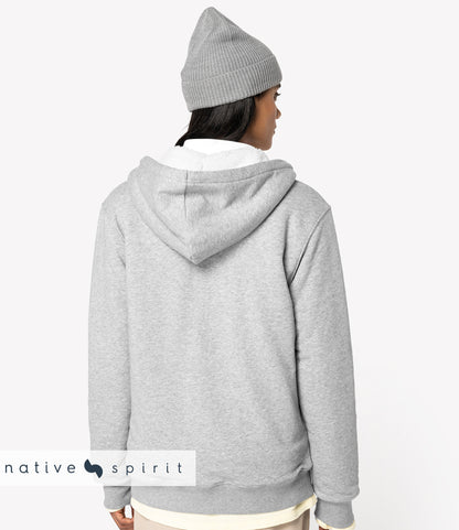 Native Spirit Unisex Sherpa lined Full Zip Sweatshirt