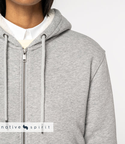 Native Spirit Unisex Sherpa lined Full Zip Sweatshirt