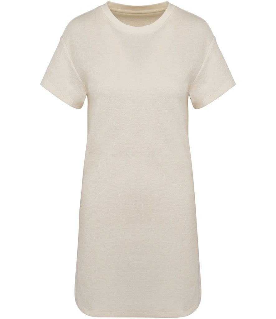 Native Spirit Ladies Terry Towel Dropped Shoulder T-Shirt Dress