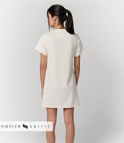Native Spirit Ladies Terry Towel Dropped Shoulder T-Shirt Dress