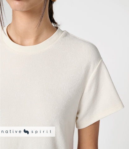 Native Spirit Ladies Terry Towel Dropped Shoulder T-Shirt Dress