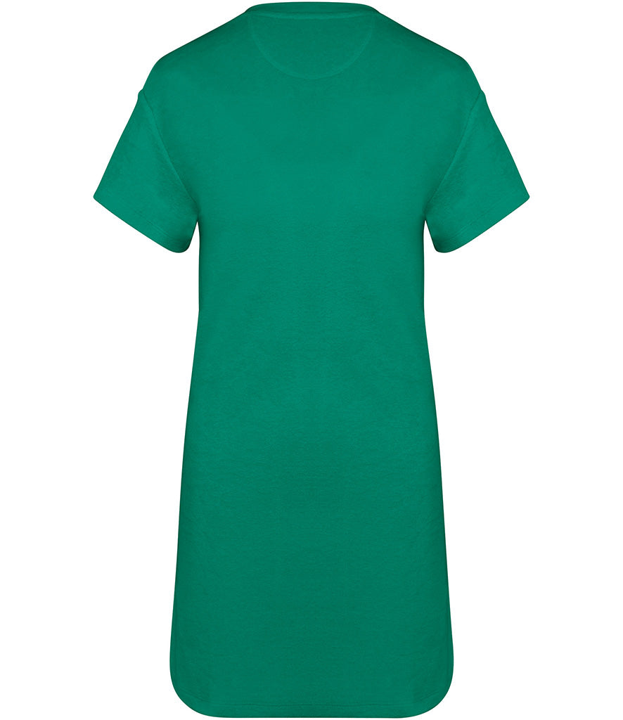 Native Spirit Ladies Terry Towel Dropped Shoulder T-Shirt Dress