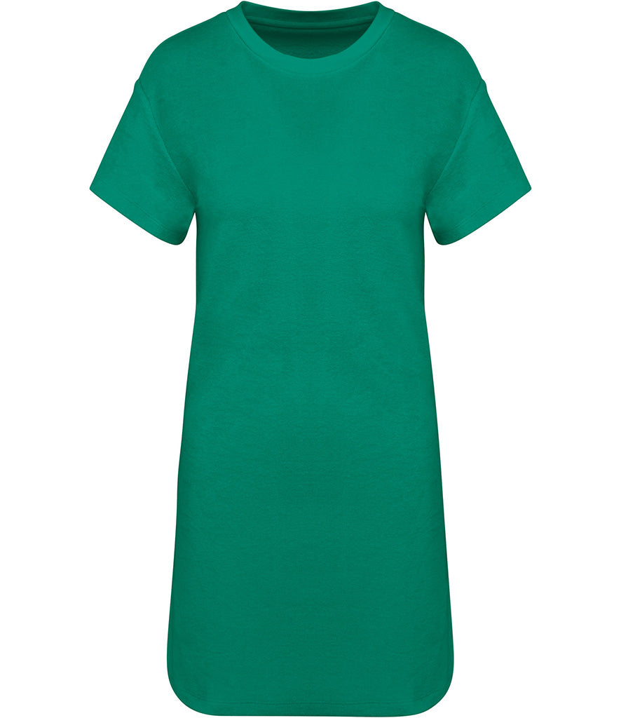 Native Spirit Ladies Terry Towel Dropped Shoulder T-Shirt Dress
