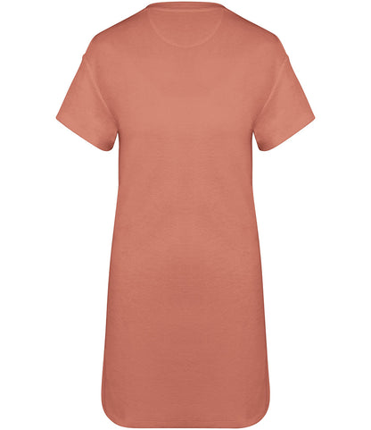 Native Spirit Ladies Terry Towel Dropped Shoulder T-Shirt Dress