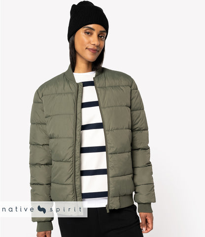 Native Spirit Varsity Collar Padded Jacket