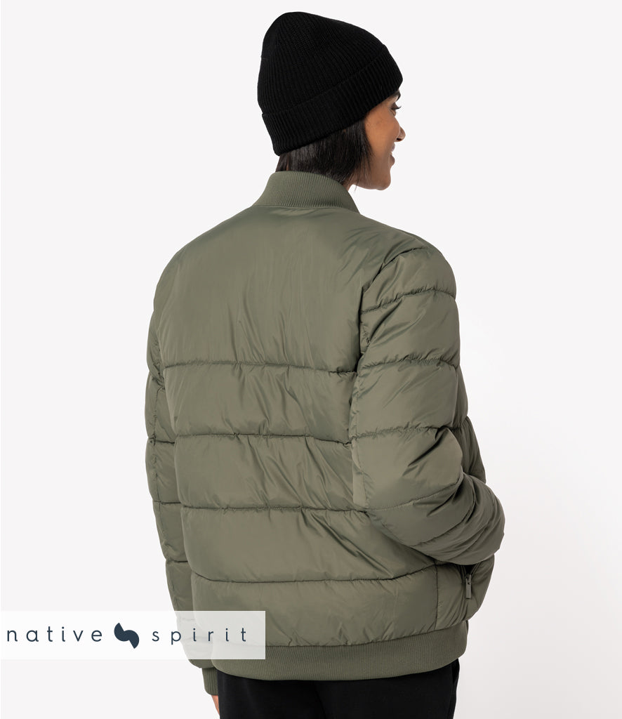 Native Spirit Varsity Collar Padded Jacket