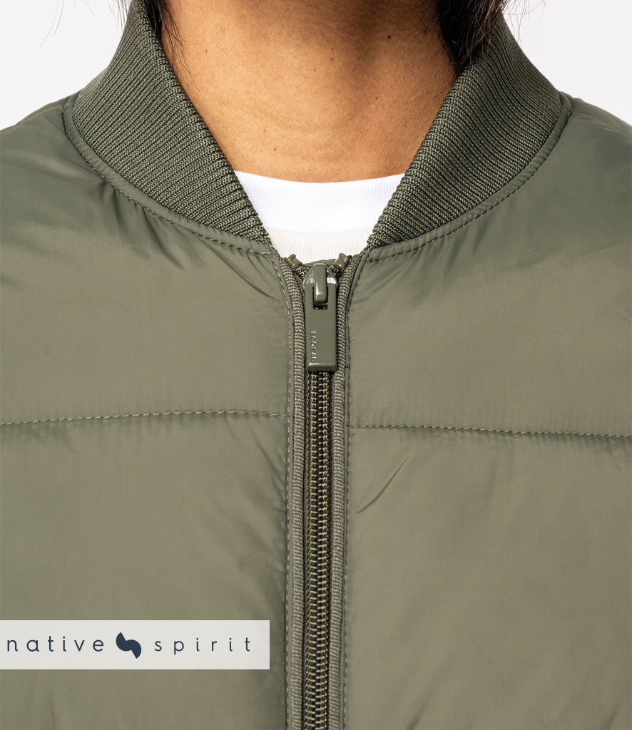 Native Spirit Varsity Collar Padded Jacket