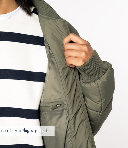 Native Spirit Varsity Collar Padded Jacket