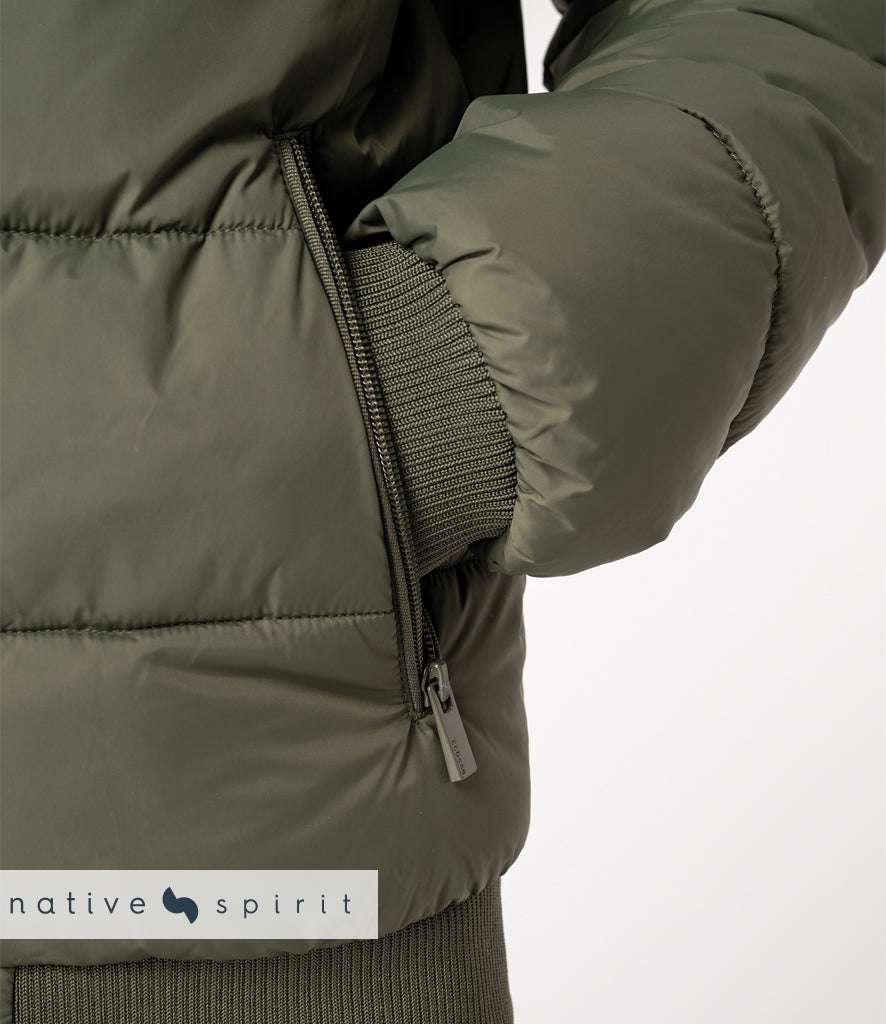 Native Spirit Varsity Collar Padded Jacket
