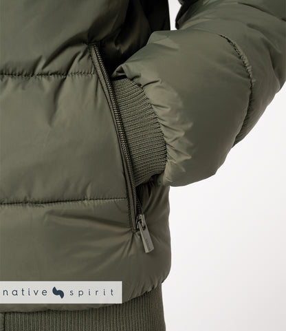 Native Spirit Varsity Collar Padded Jacket