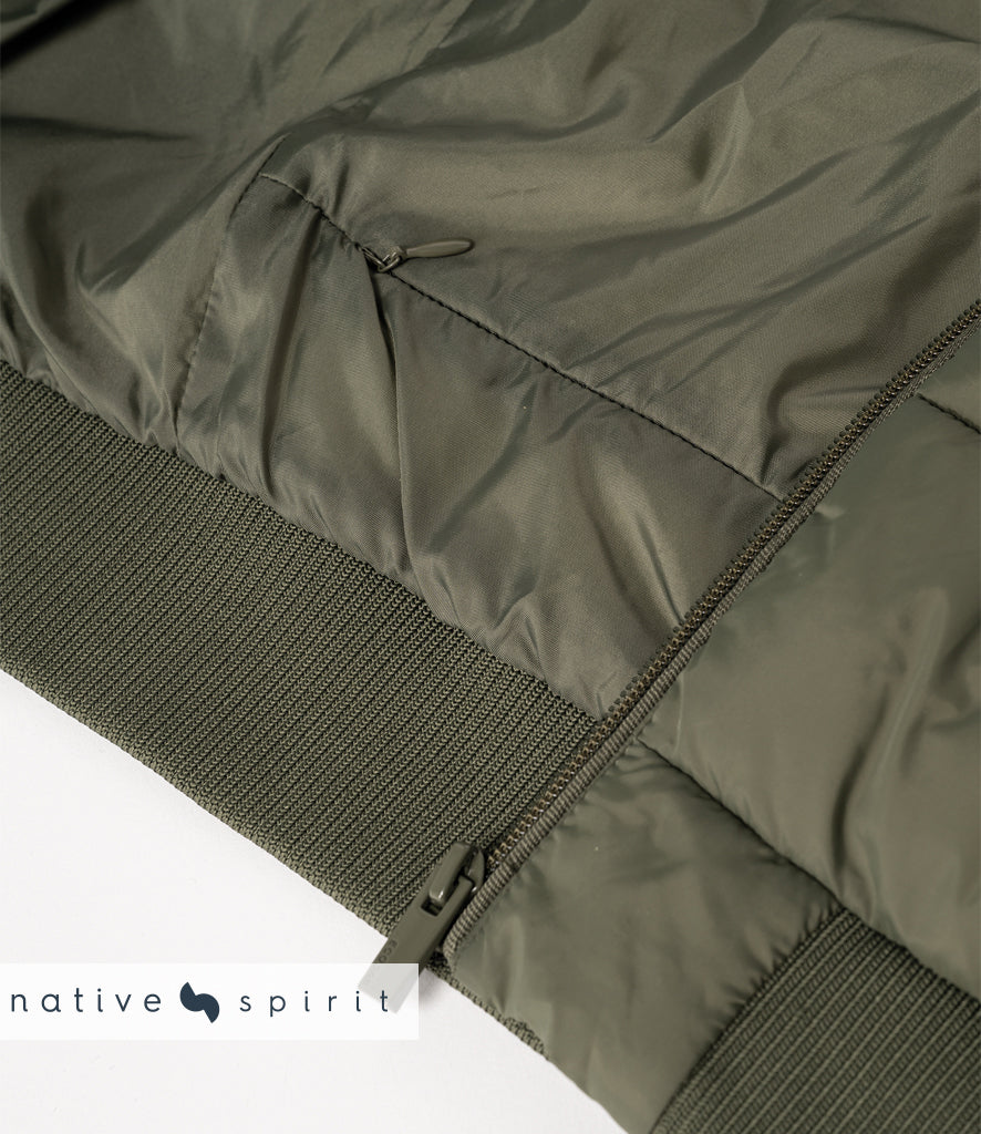Native Spirit Varsity Collar Padded Jacket