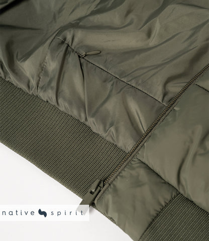Native Spirit Varsity Collar Padded Jacket