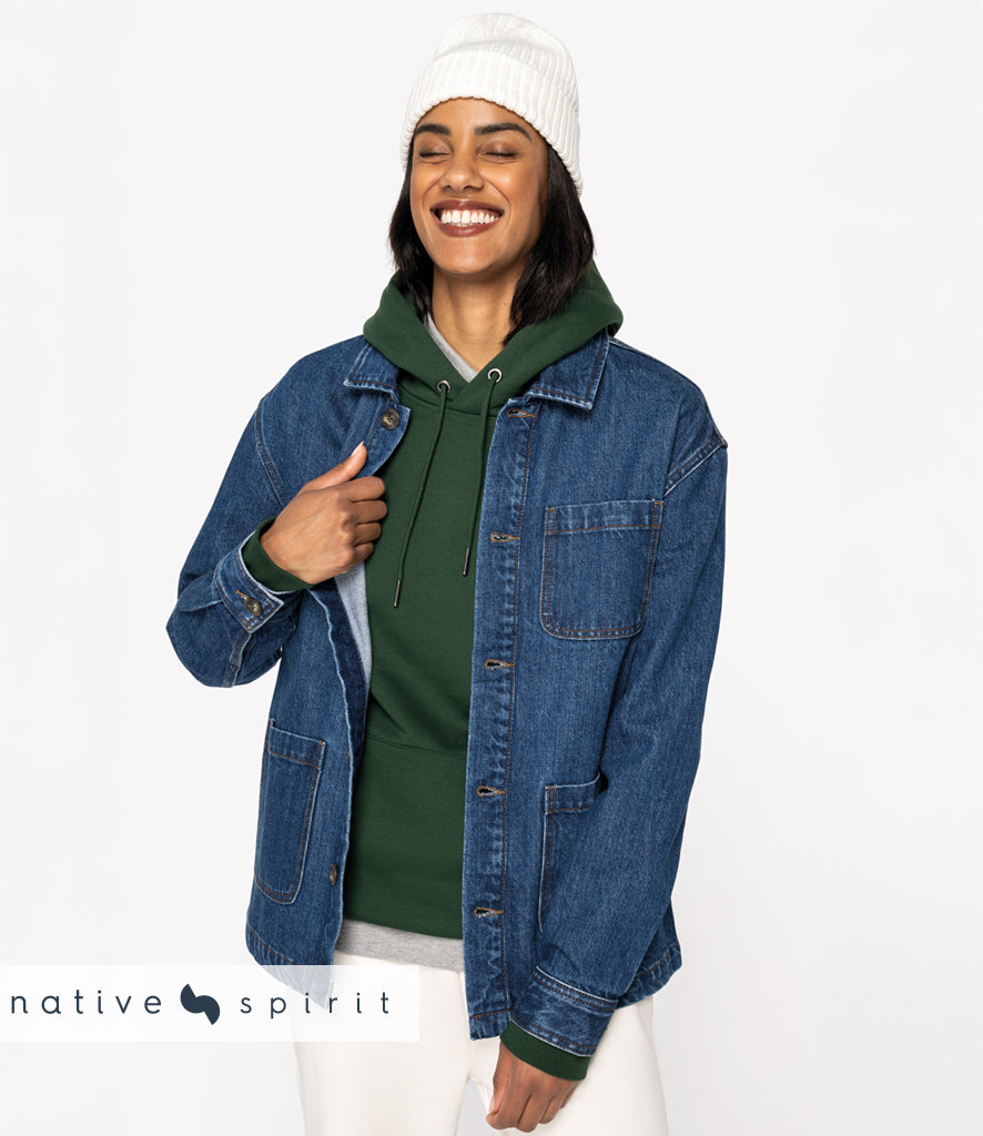 Native Spirit Unisex Dropped Shoulder Denim Jacket