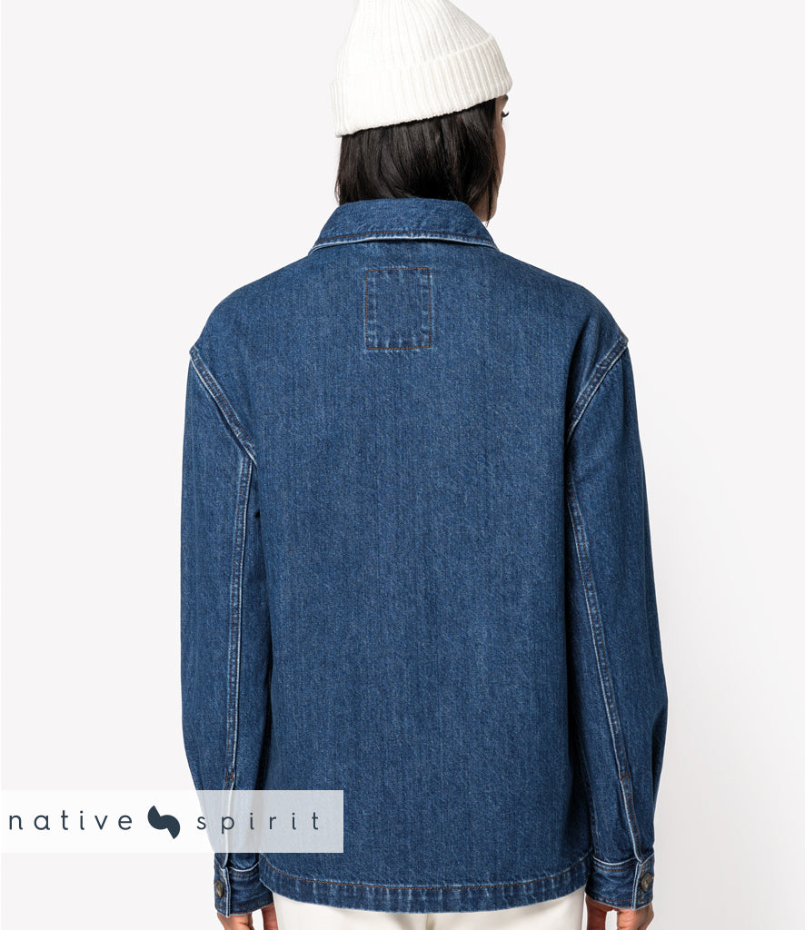 Native Spirit Unisex Dropped Shoulder Denim Jacket