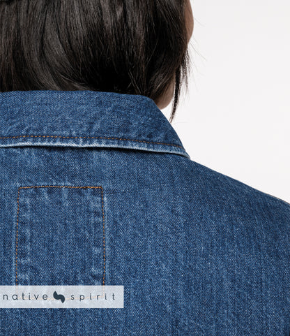 Native Spirit Unisex Dropped Shoulder Denim Jacket