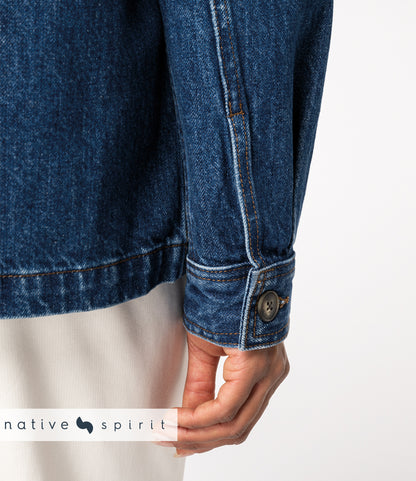 Native Spirit Unisex Dropped Shoulder Denim Jacket