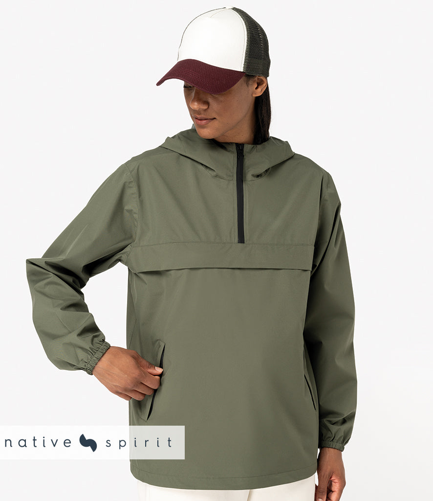 Native Spirit Unisex Waterproof 1/4 Zip Windbreaker