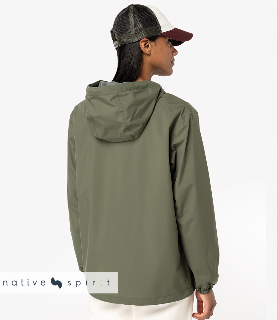 Native Spirit Unisex Waterproof 1/4 Zip Windbreaker