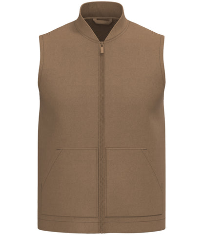 Native Spirit Unisex Twill Bodywarmer with Varsity Collar