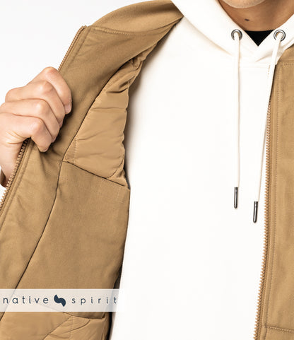 Native Spirit Unisex Twill Bodywarmer with Varsity Collar