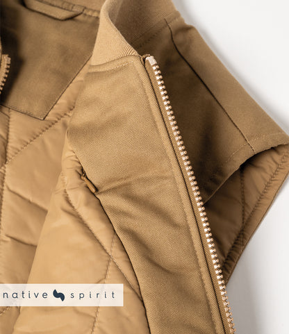 Native Spirit Unisex Twill Bodywarmer with Varsity Collar