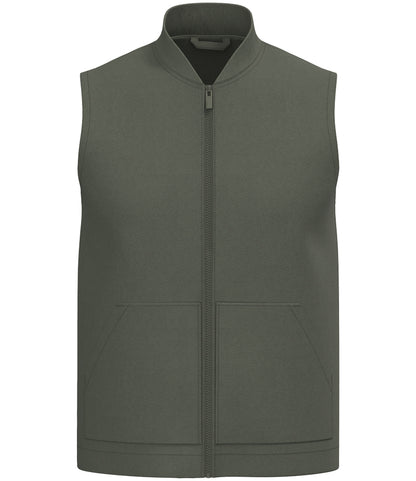 Native Spirit Unisex Twill Bodywarmer with Varsity Collar