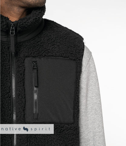 Native Spirit Unisex Sherpa Bodywarmer