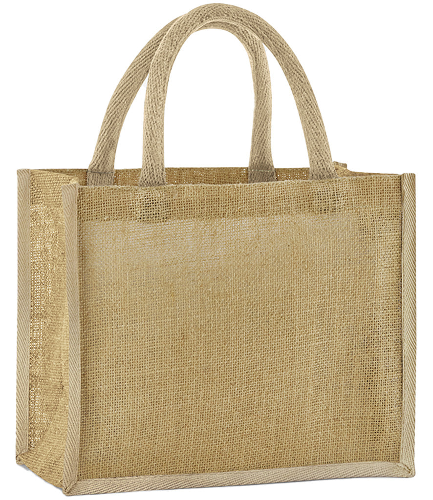 Natural Starched Jute Midi Tote Bag - W473 Westford Mill